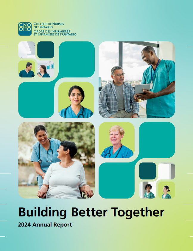 A collage of the diverse nurses and patients of Ontario.