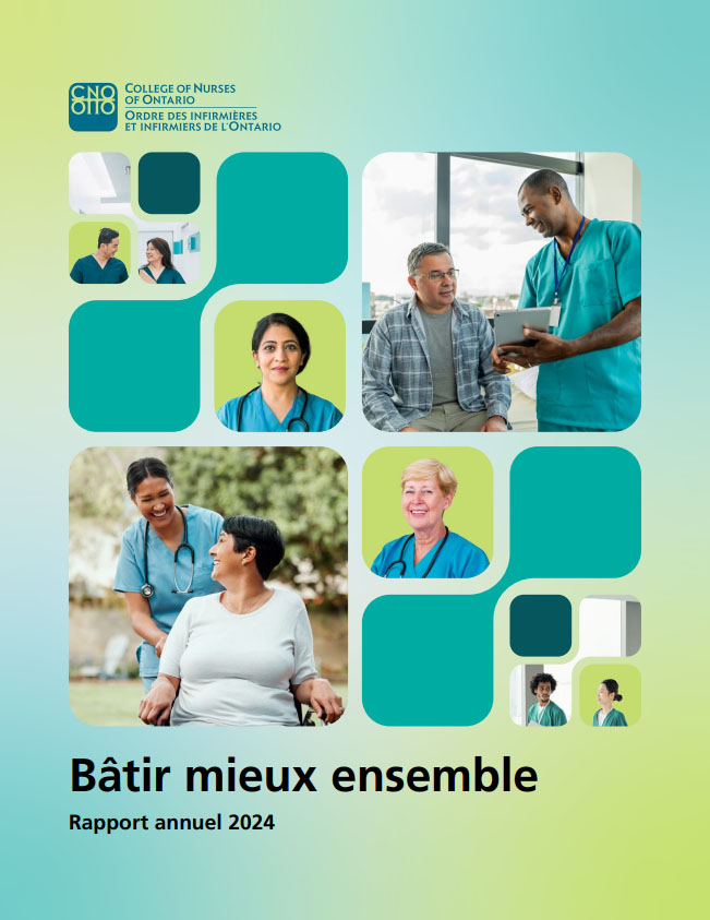 Un collage de la diversité d’infirmières et d’infirmiers et de patients de l’Ontario.